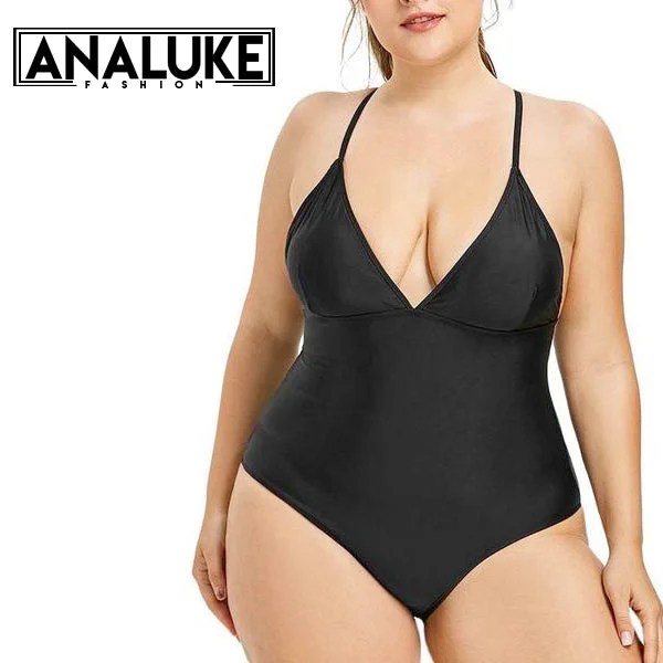 Evening Elegance Plus Size One Piece Swimsuit