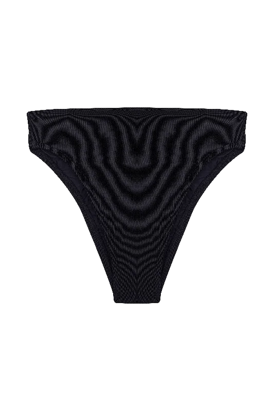 Massive Savings Knit Gigi Hot Pant Bottom - Black