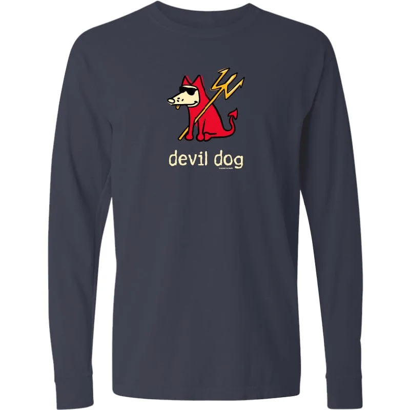 Chic And Edgy Devil Dog - Classic Long-Sleeve T-Shirt