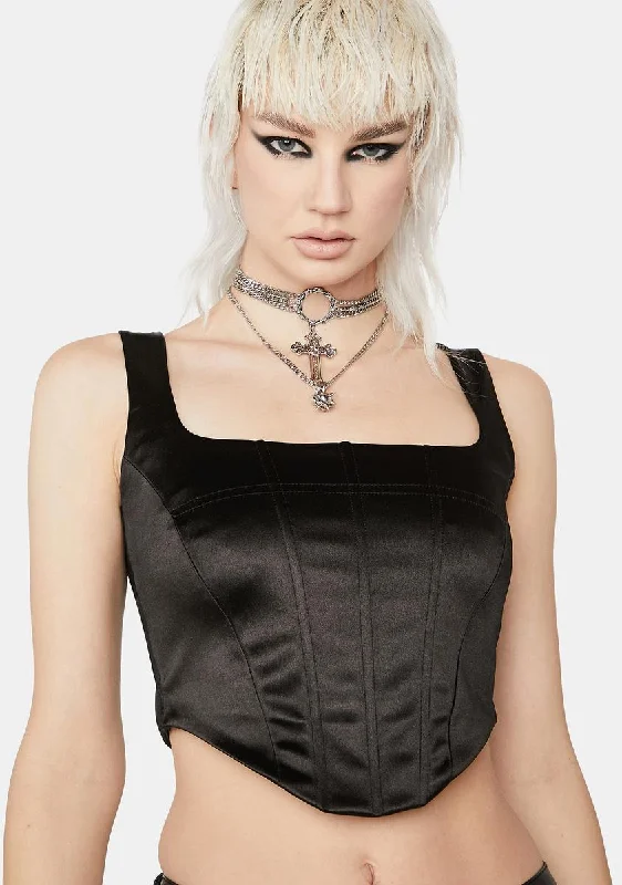 Seasonal Clearance Midnight Where's My Loving Corset Top