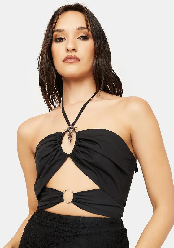 Stylish Basics Punk Street Sexy Halter Top