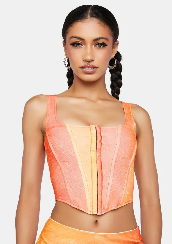 Discover Promotions Chase The Sunset Corset Top