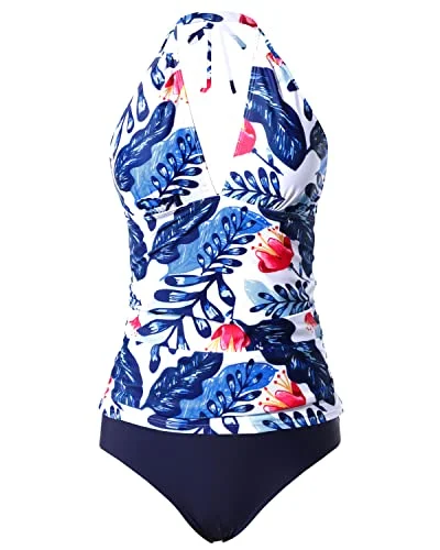 Limited Time Special Offer Deep V-Neck Plus Size Two Piece Bathing Suit