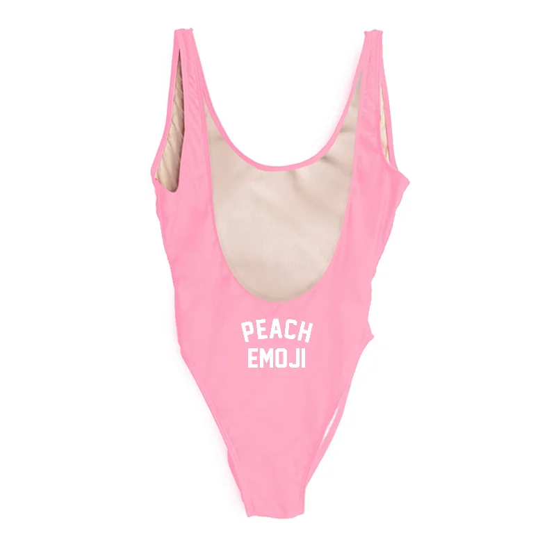 Budget-Friendly Fashion PEACH EMOJI // BUTT PRINT [SWIMSUIT]