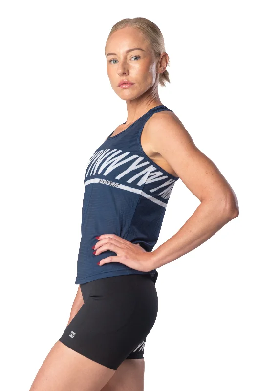 Elegant Fashion Women's Fly Tank - Navy