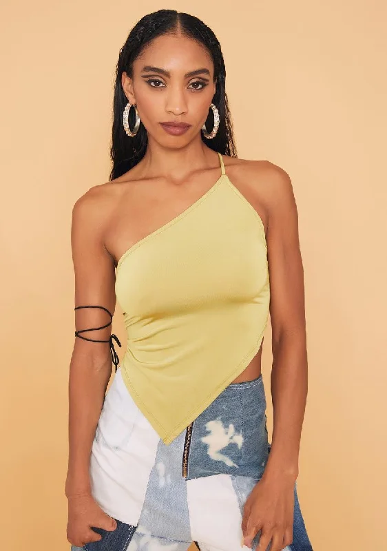 Big Discounts Barn Party Asymmetrical Crop Top