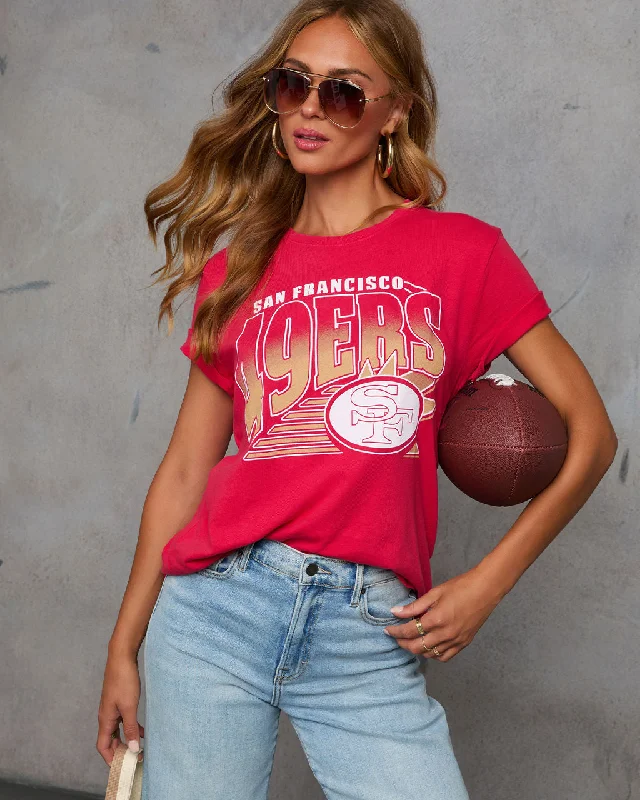 Evening Looks San Francisco 49ers Short Sleeve Graphic Top