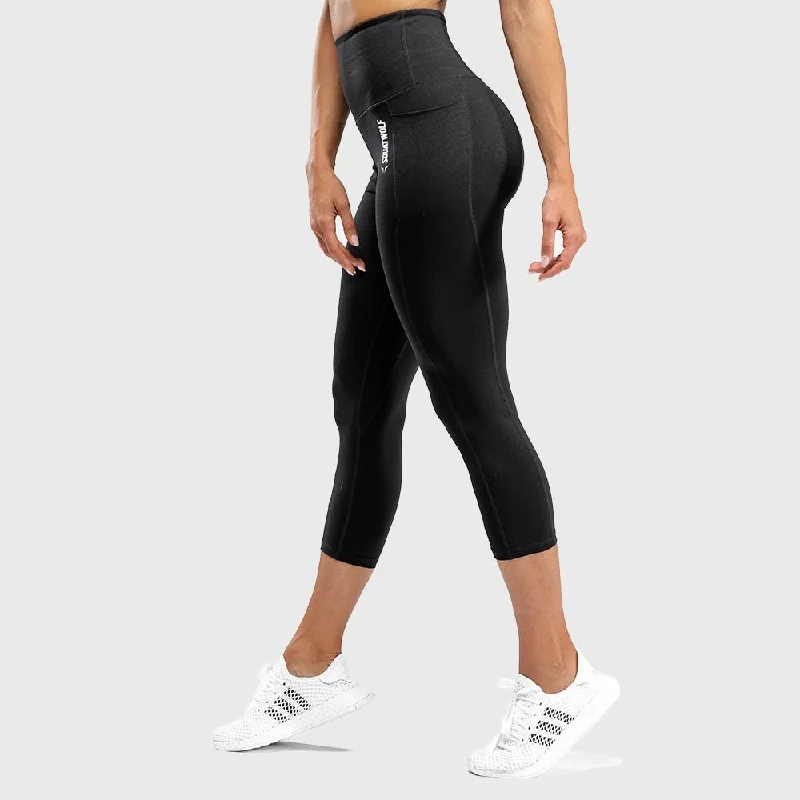 Durable Fashion Picks We Rise High-Waisted Cropped Leggings - Black