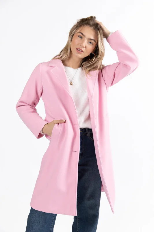 Exclusive Sale Cozy Love Pink Coat FINAL SALE