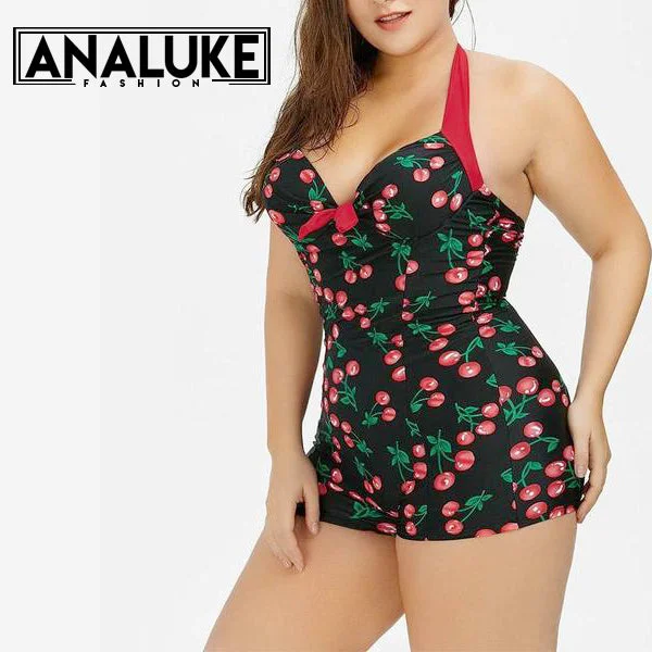 Hurry Before It's Gone Plus Size Cherry Swimsuit