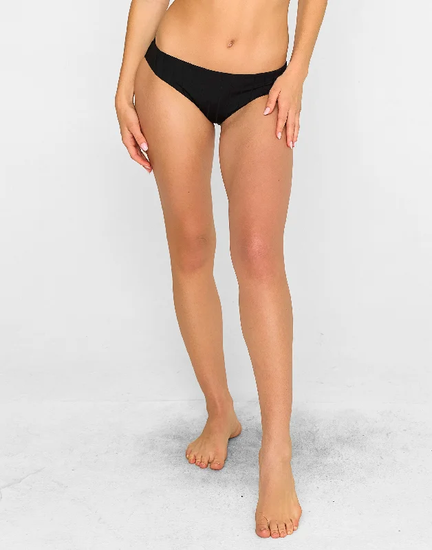 Additional Time-Limited Offers Gloria Full Bottom - Black Shiny Wide Rib