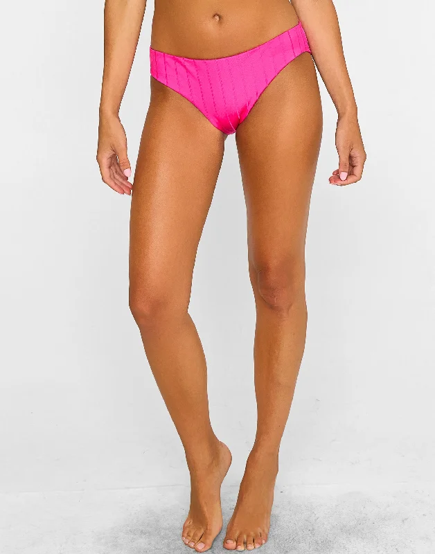 Attire Sale Gloria Full Bottom - Influencer Pink Shiny Wide Rib