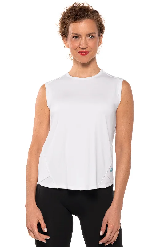 Cottagecore Rustic Charm Style Women's Accelera Tank | White