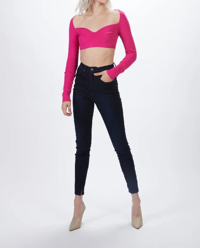 Fashion Sale Princess Knit Bra In Fuschia