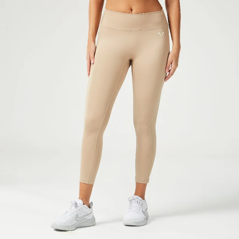 Evening Elegance Essential Mid-Rise Leggings 24" - Cobblestone