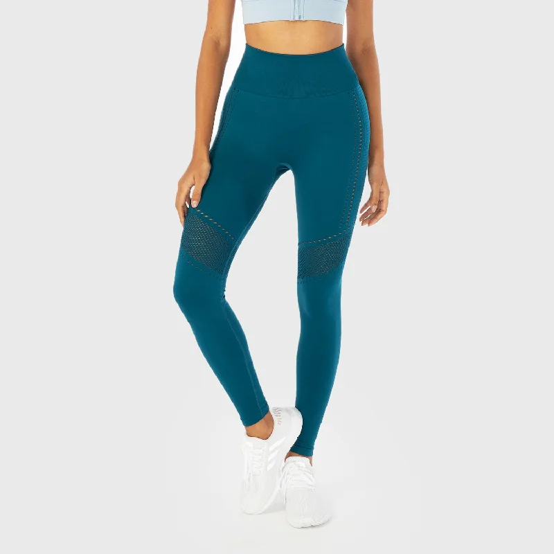 New Arrivals Infinity Seamless Workout Leggings - Blue Coral