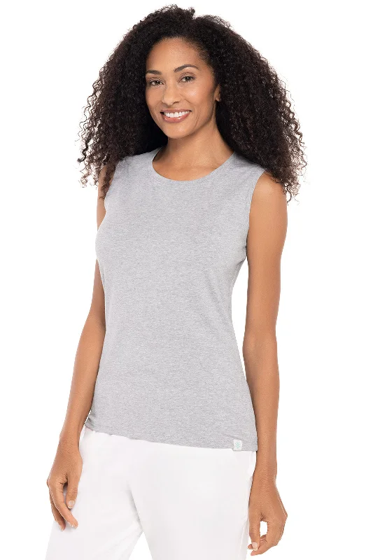 Nordic Minimalist Home Look Women's Morada Everyday Basic Tank | Grey Heather