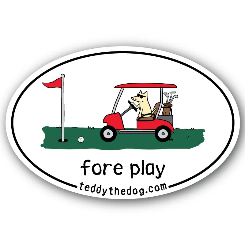 Innovate Your Wardrobe Fore Play  - Car Magnet