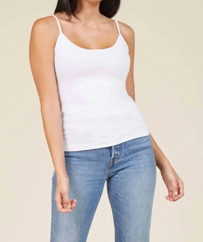 Flash Sale Spaghetti Strap Camisole In White