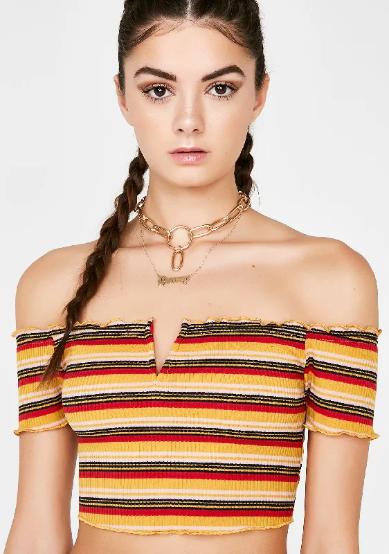 Romantic Detailing Hard Hitta Crop Top