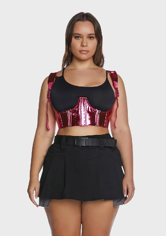 The Latest Trends Plus My Type Underbust Corset- Pink