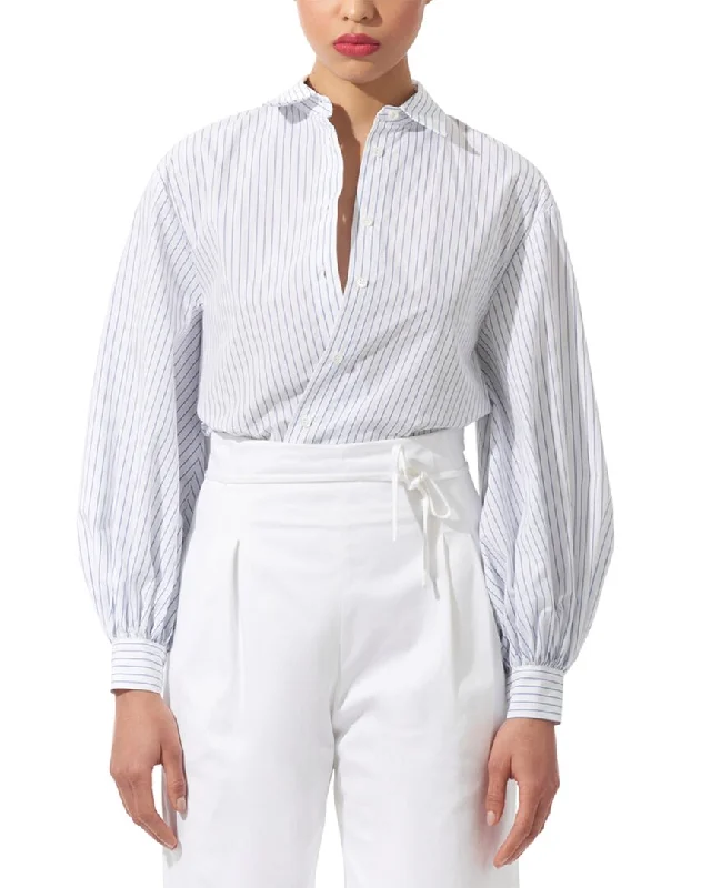 Exclusive Sale Carolina Herrera Balloon Sleeve Button Down Top