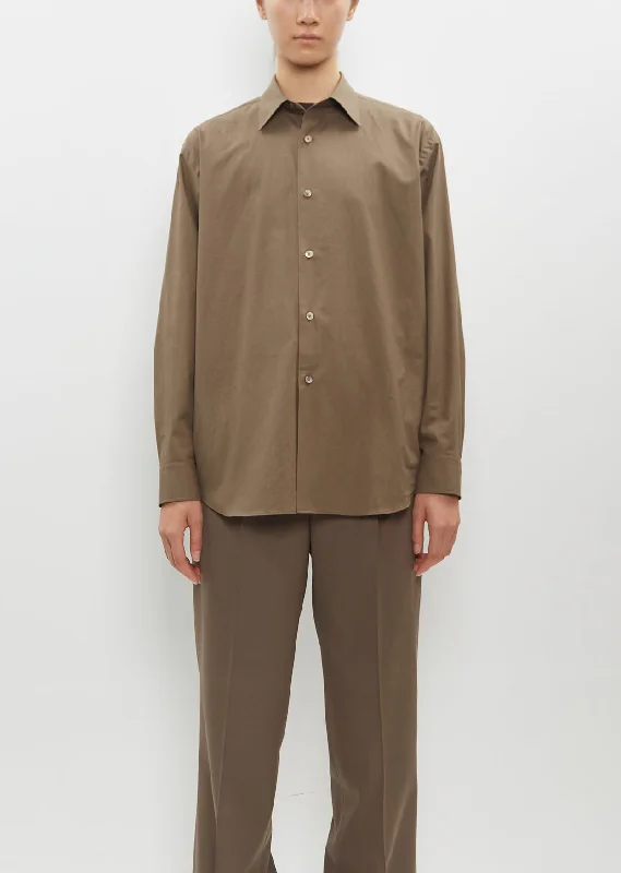 Inspired By You, Designed For You Washed Finx Twill Shirt — Brown