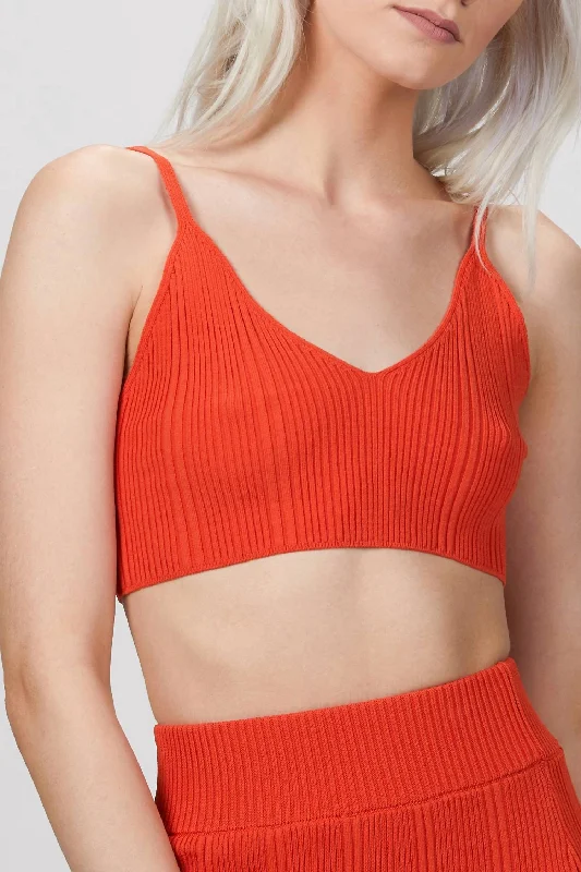 Summer Essentials Nur Knit Top In Fire