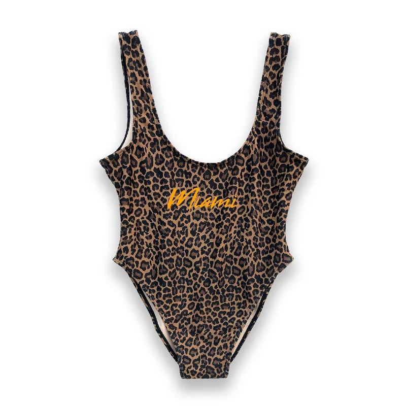 Seasonal Picks MIAMI W/ NEON ORANGE TEXT // NEW WILD THING FONT [SWIMSUIT]