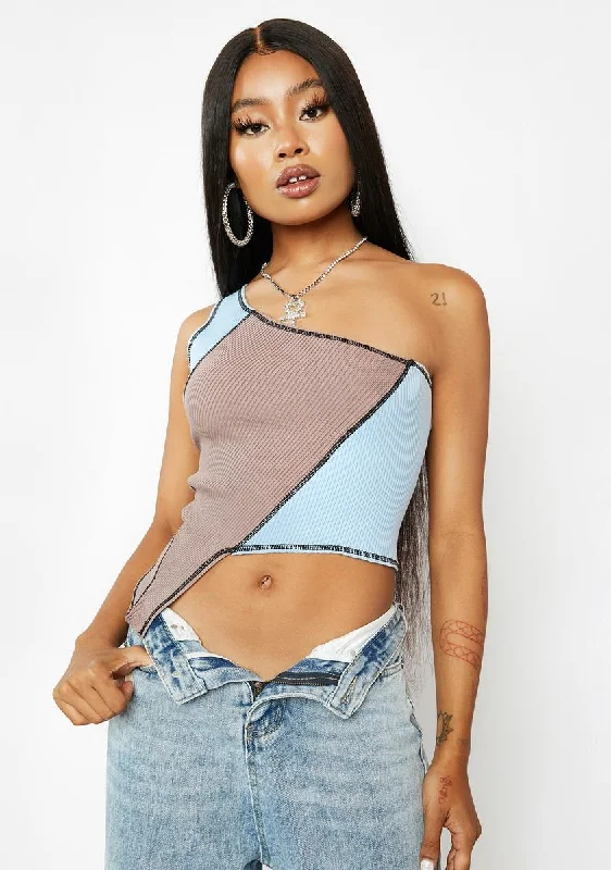 Wardrobe Update We Outside Knit Colorblock Top