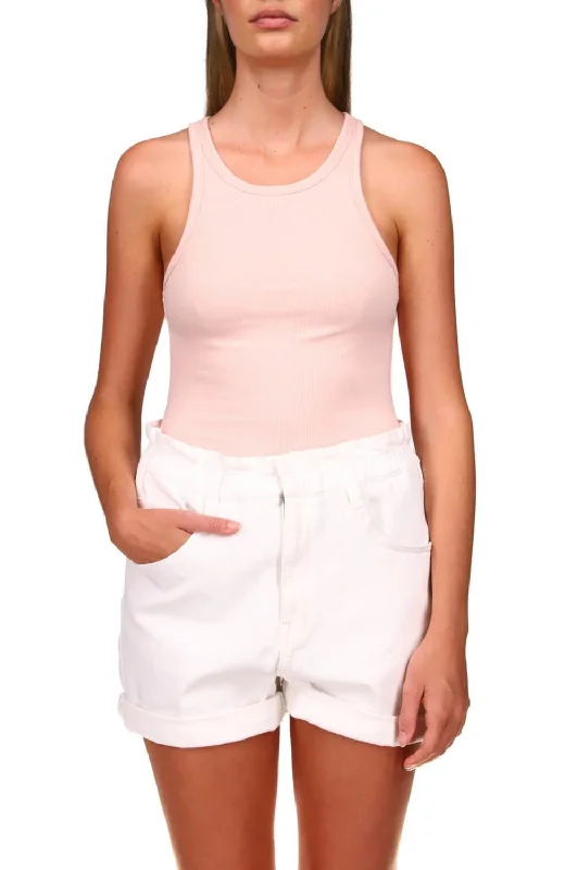 Flash Sale Fever Perfect Rib Tank In Peachy Keen