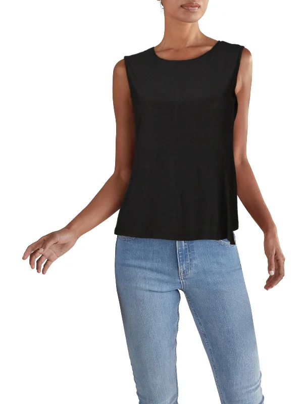 Fashionista Favorites Womens Solid Keyhole Blouse