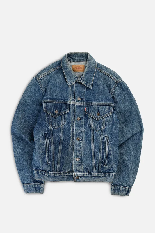 The Latest Fashion Trends Vintage Levi's USA Denim Jacket - M