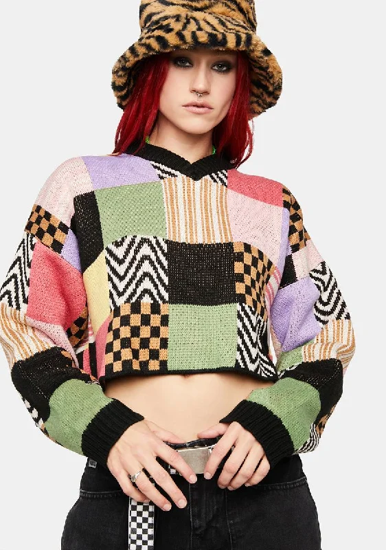 Limited Time Offer Tang Patchwork Knit