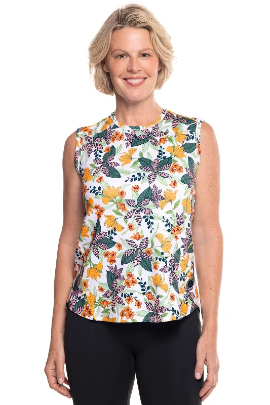 Anniversary Sale Women's Accelera Tank | Apricot Crush Floral Paradise