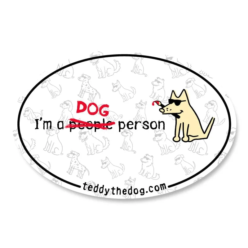 Stylish Statements I'm a Dog Person - Car Magnet