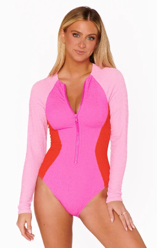 Clearance Event Surfside One Piece ~ Pink Pop Scrunch