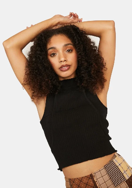 All Season Basics Discount The Bigger Picture Crop Tank