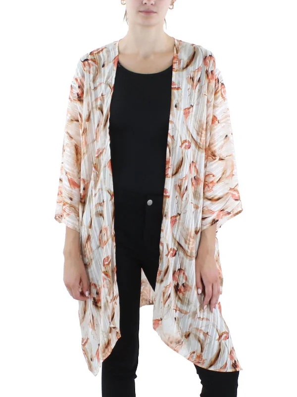 Feminine Soft - Hued Look Womens Floral Print Polyester Blouse