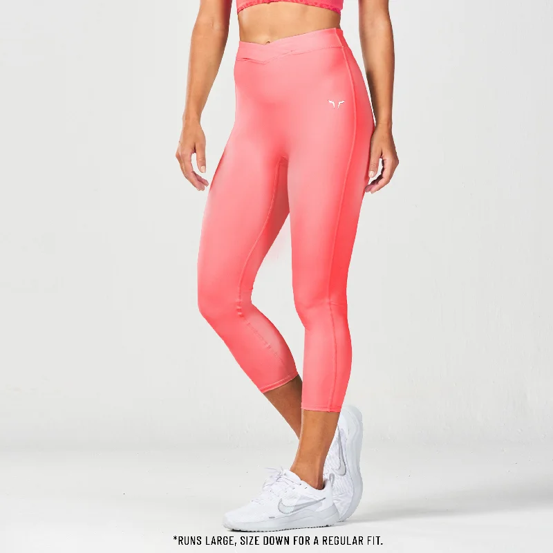 Fashion Forward Crossover Leggings 24" - Cayenne