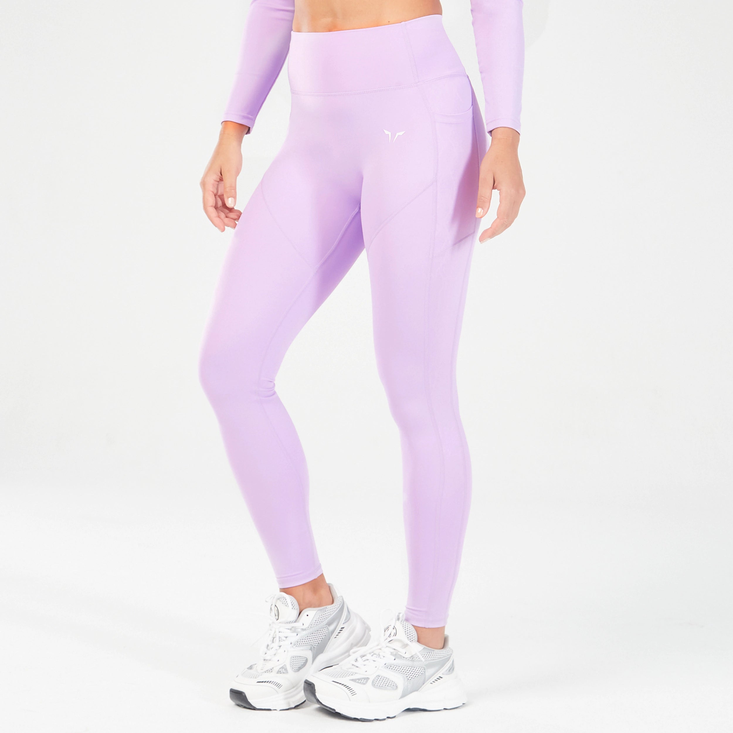 Effortless Sophistication Core Panel Leggings - Purple Rose