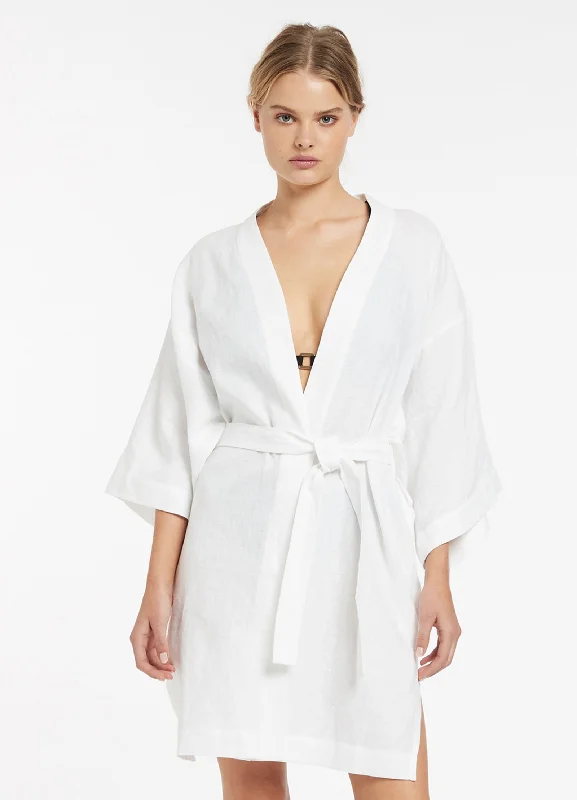 Great Prices On Feminine Styles Jetset Beach Robe - White