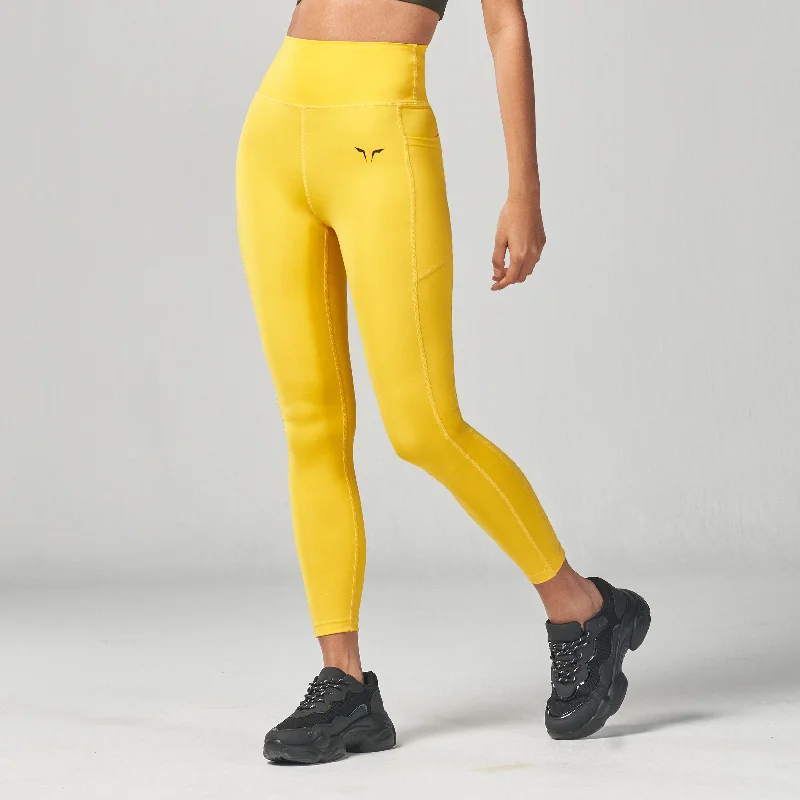 Hot Trends Essential Cropped Leggings 24" - Yellow