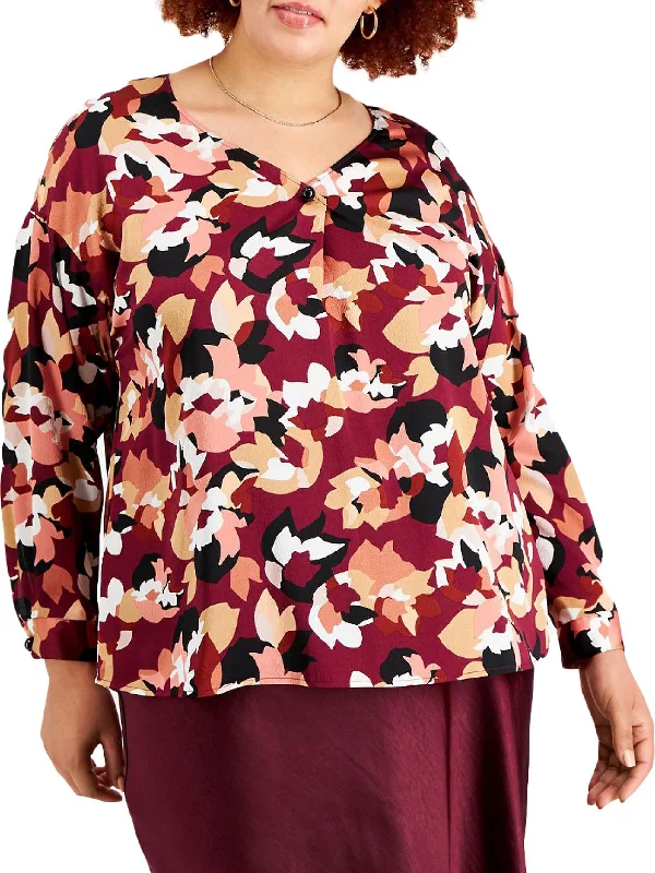 Unbeatable Prices Womens V Neck Embellished Blouse