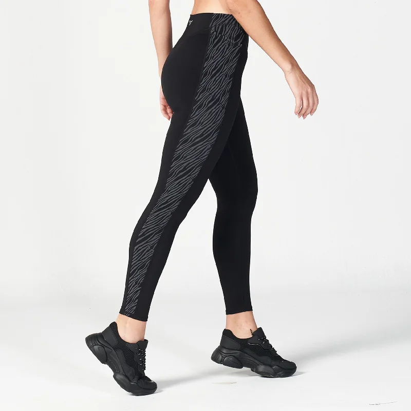 Trend Alert Core Wild Panel Leggings - Black