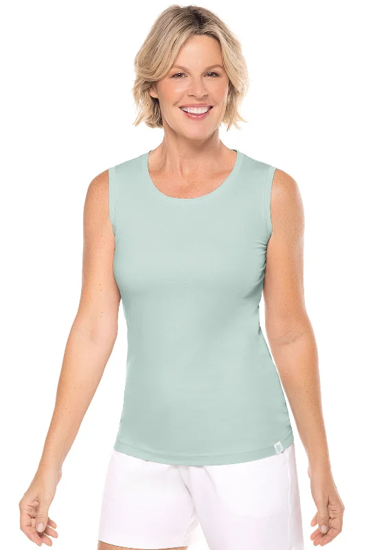 Chic Style Women's Morada Everyday Basic Tank | Misty Aqua