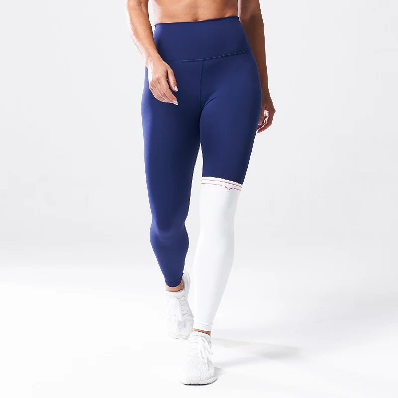 Fast Fashion Favorites LAB360° Colour Block Leggings - Medieval Blue