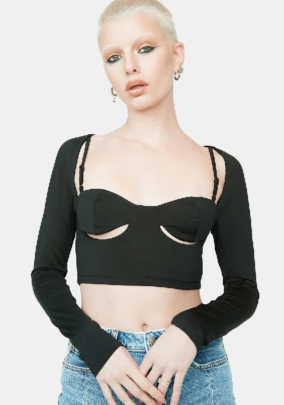 Imeless Style Just Because Cut Out Crop Top