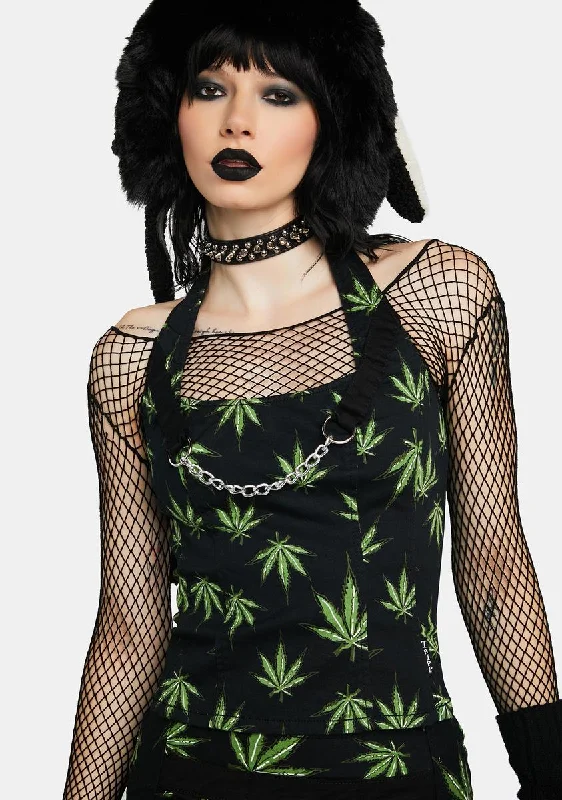 Fashion Sale Grass Mary Chain Corset Top