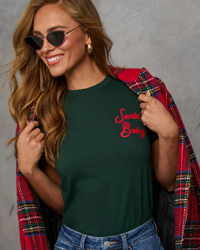 You'Ll Love Us Because Santa Baby Short Sleeve Tee